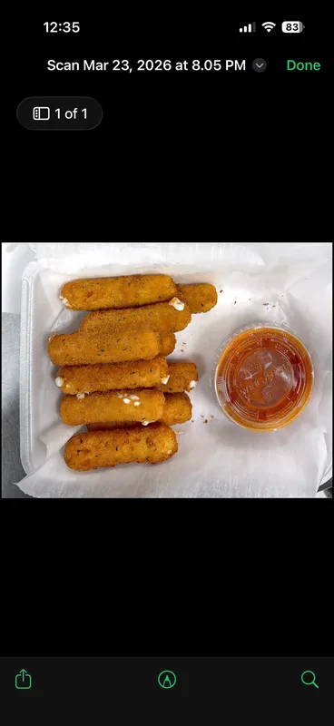 Mozzarella Sticks