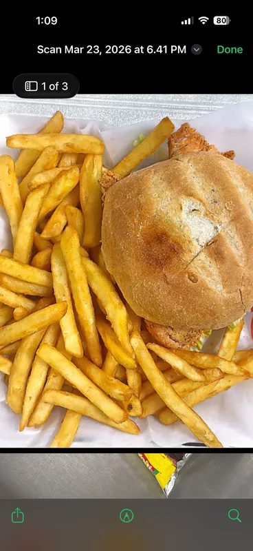 Crispy Chicken Burger Combo